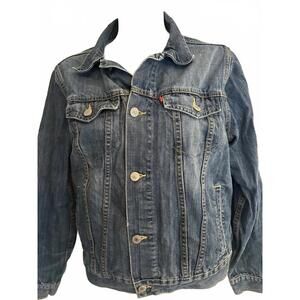 Levi’s Vintage Blue Denim Jean Jacket L 20.5″ Length